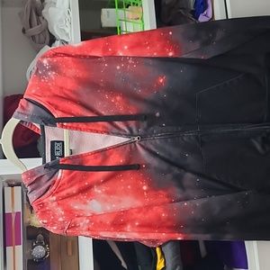 Super cool hoodie, RUDE brand from hot topic, size Large, slim fit.